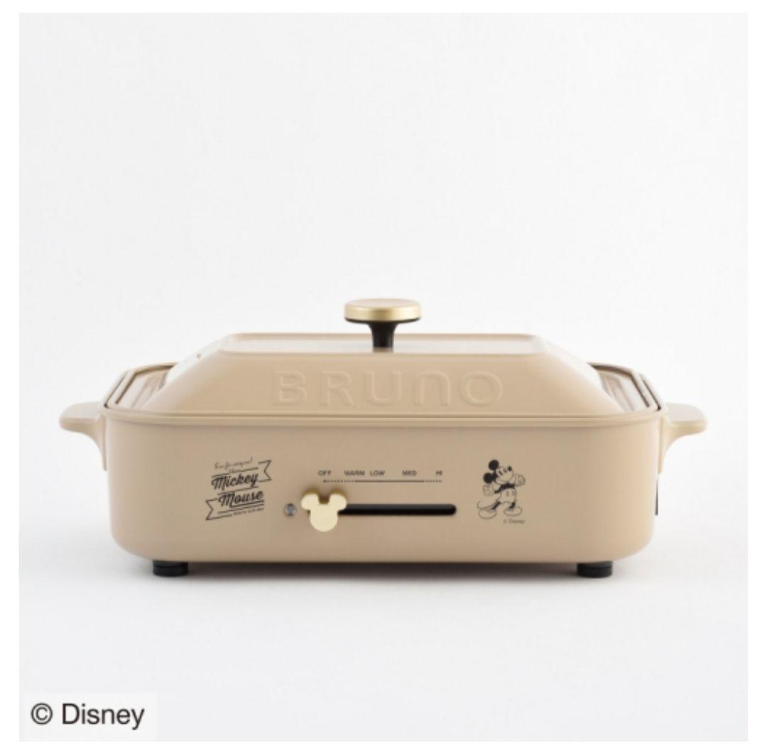 《BRUNO》DISNEY コンパクトホットプレート赤