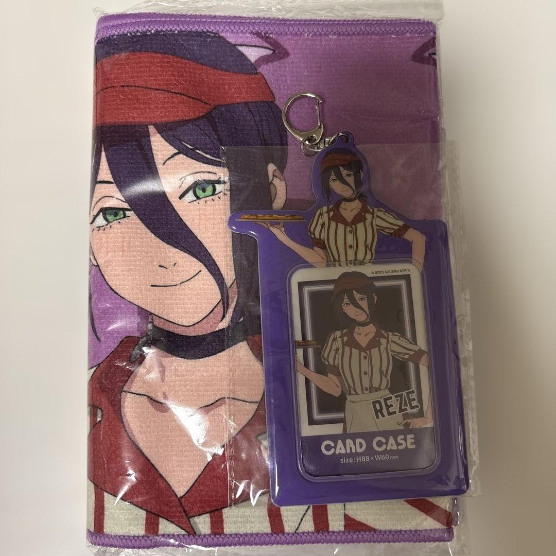 ラウンドワン限定 チェンソーマンレゼ篇 カードケース マフラータオル