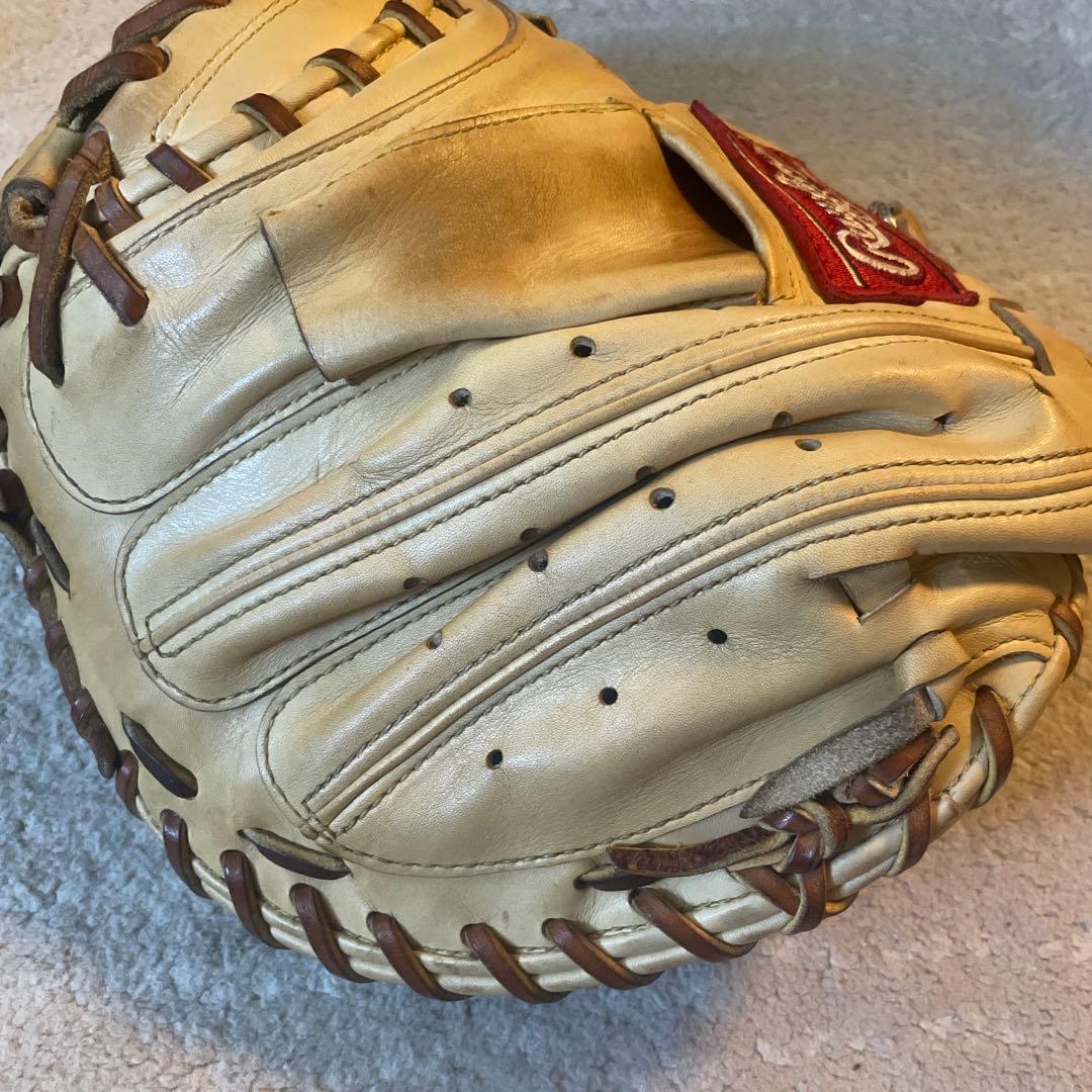 元近鉄バファローズ　石山一秀選手使用　Rawlings キャッチャーミット