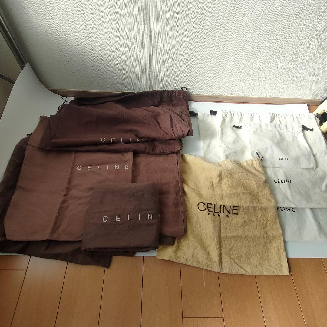 セリーヌ保存袋 巾着袋 美品 セリーヌ 保存袋 巾着袋 小物入れ ポーチ 19.5x24 布袋 - メルカリ