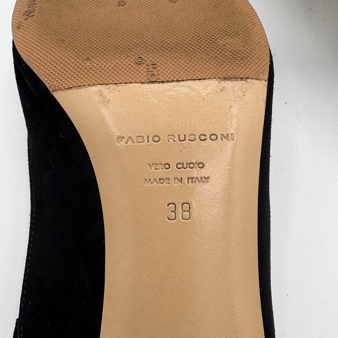 ファビオルスコーニ【24.5cm】ミュール　ストラップ　ビブラムソール　スエード