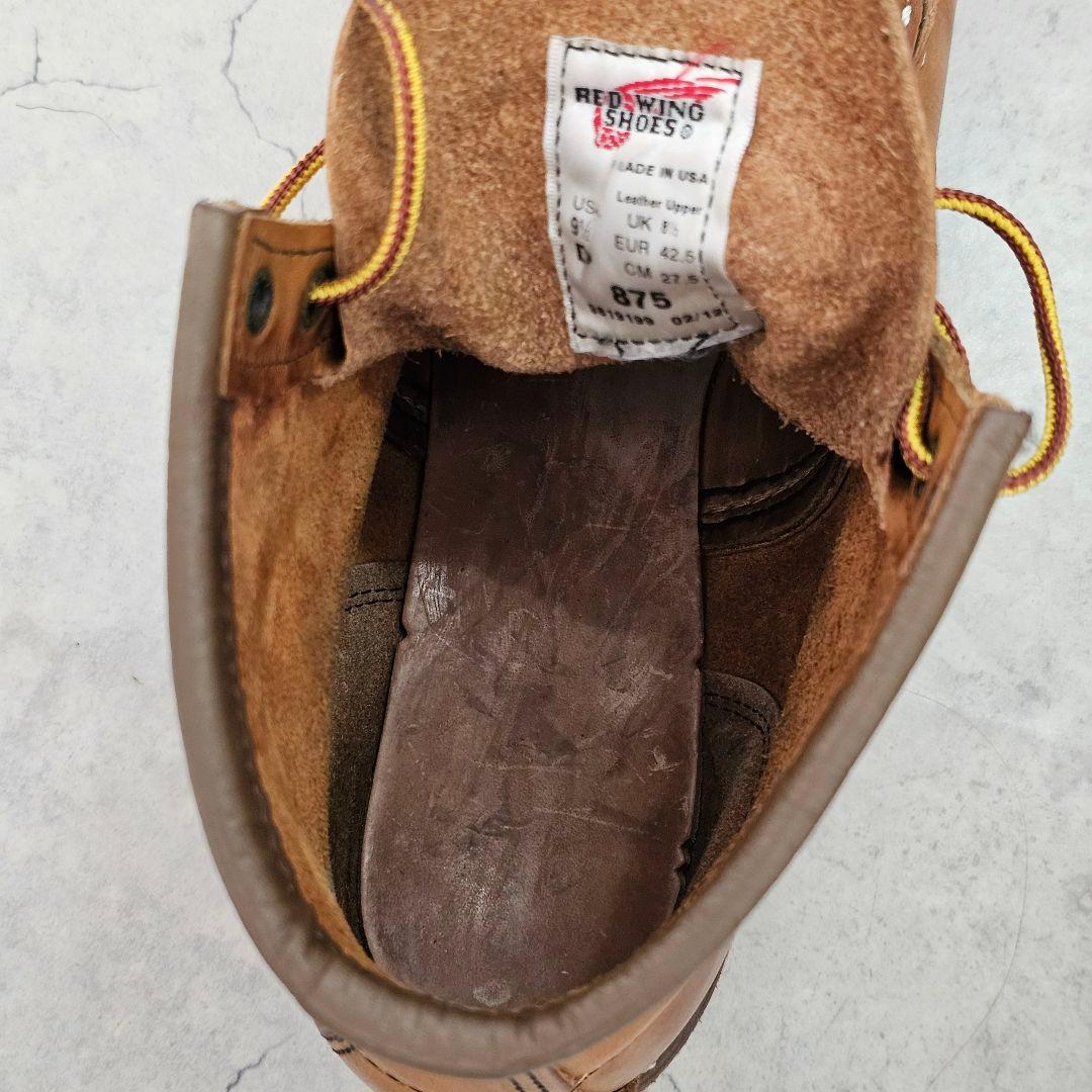 【9.5D 12年】 レッドウィング 875 アイリッシュセッター オロイジナル