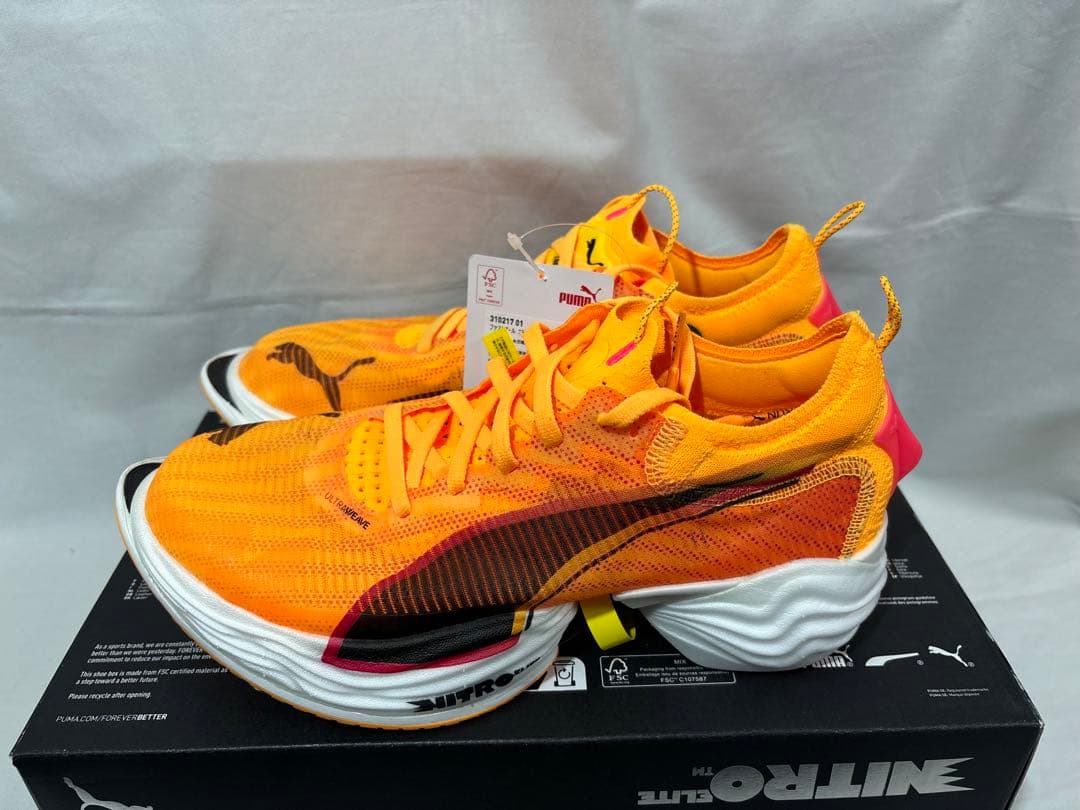 puma fast-r ニトロエリート 2 オレンジ 26 ニトロ　nitro Amazon.com | PUMA Fast-R Nitro Elite 2 Mens Running Shoes - Orange