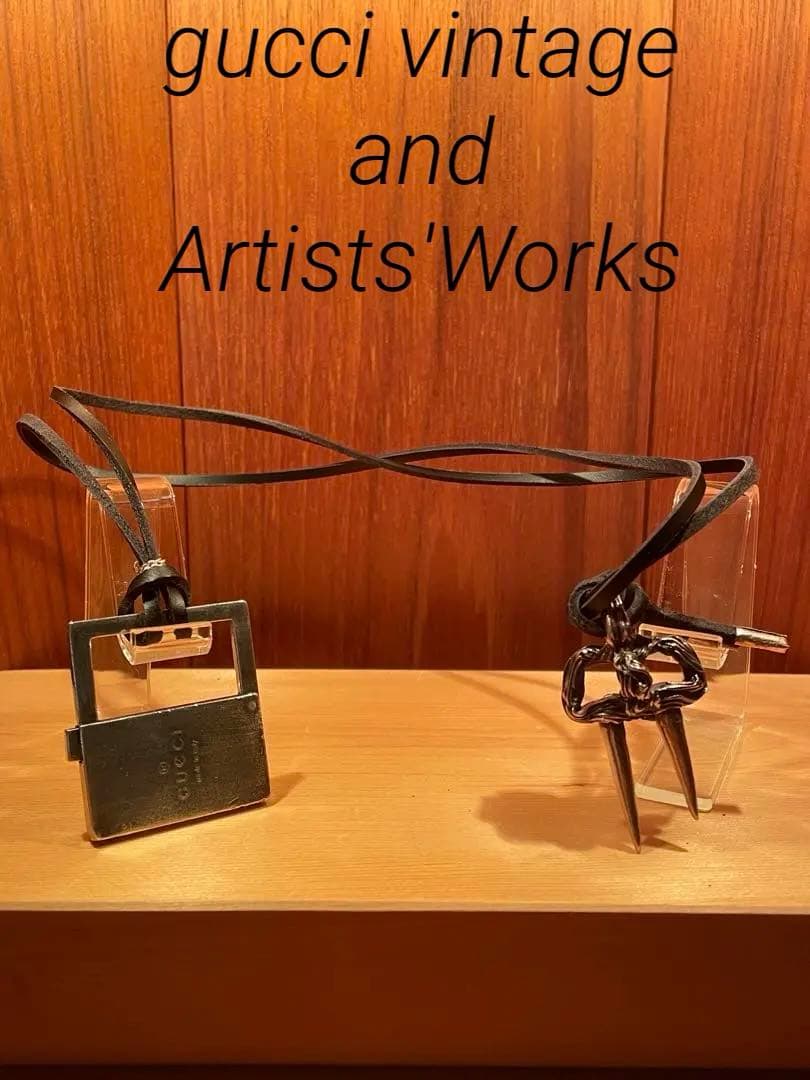 グッチ　ヴィンテージ　パドロック　アクセサリー アート　銀　シルバーオーナメント 中古・古着通販】GUCCI (グッチ) インターロッキングパドロック