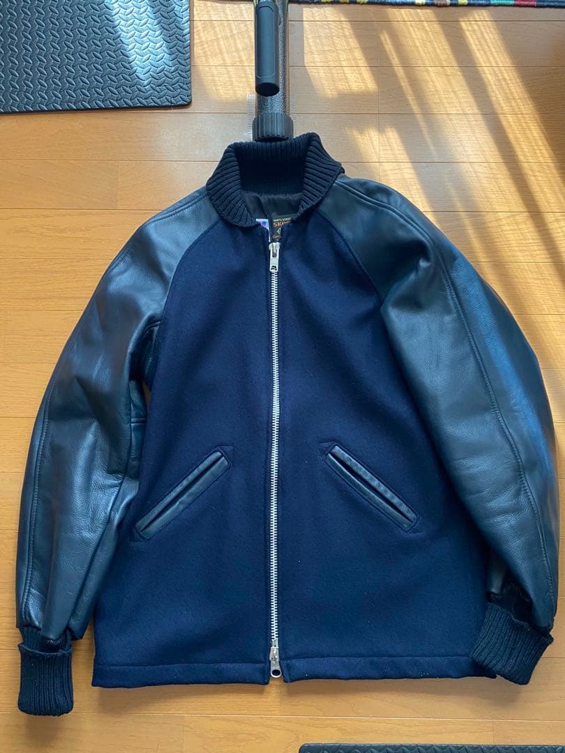 美品・大人気 スクーカム スタジャン レザー 34 ファラオ ダブルLENZIP