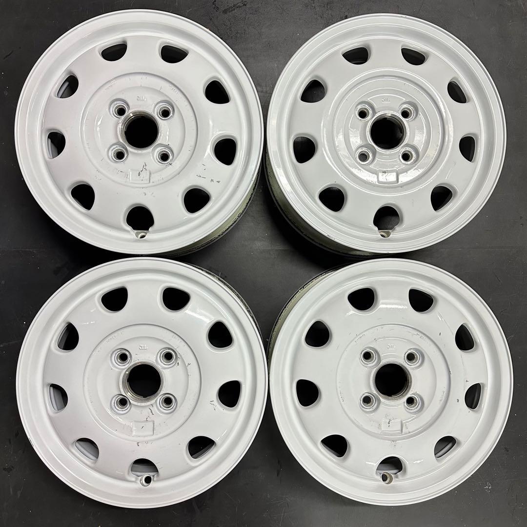 4本 ラパンLC／ショコラ スズキ純正ホイール ENKEI製 ホワイト - メルカリ