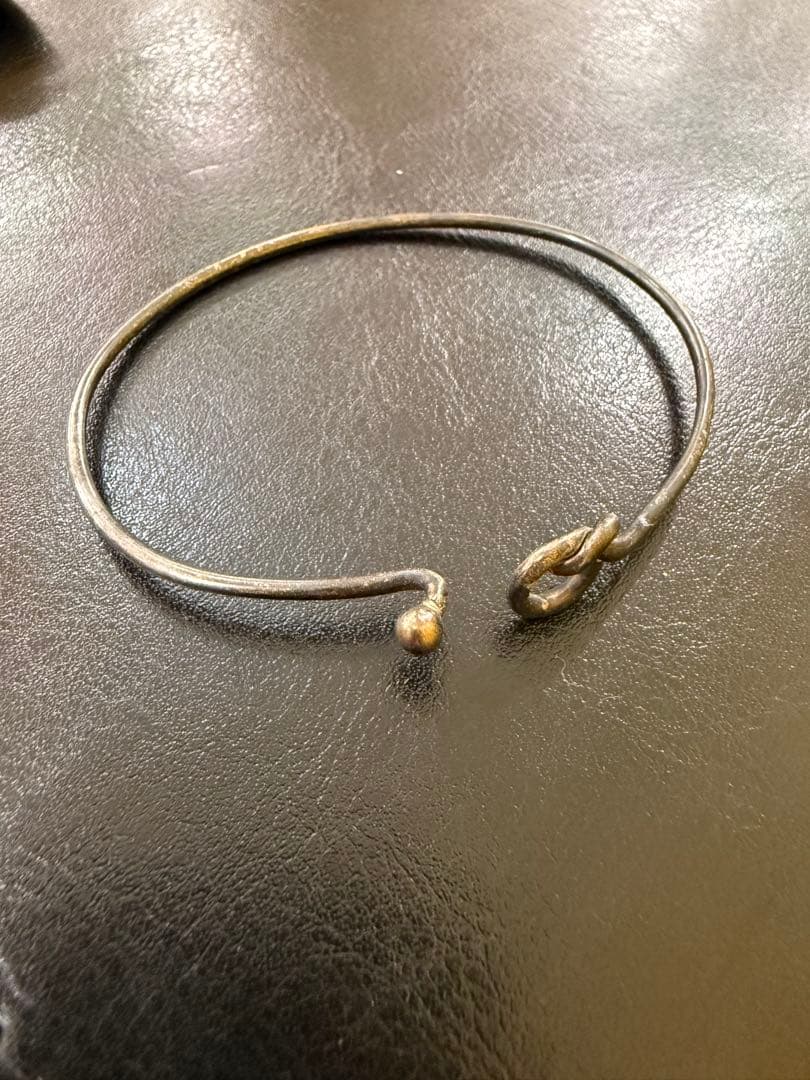 ティファニー Tiffany&Co. フック＆アイ バングルSV925 K18 TIFFANY&Co.（ティファニー） ブレスレット フック＆アイ バングル