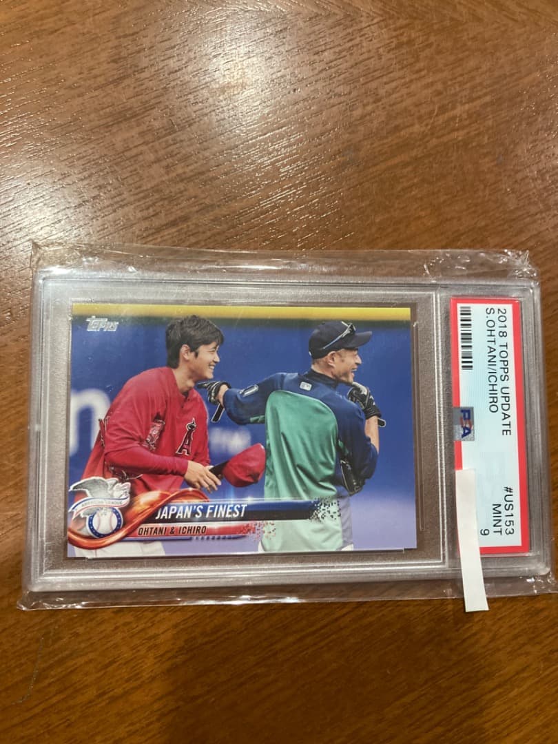 大谷翔平　RCシングルカード鑑定済 直送】 PSA鑑定済み 大谷翔平トレーディングカード8枚組 木製額付き