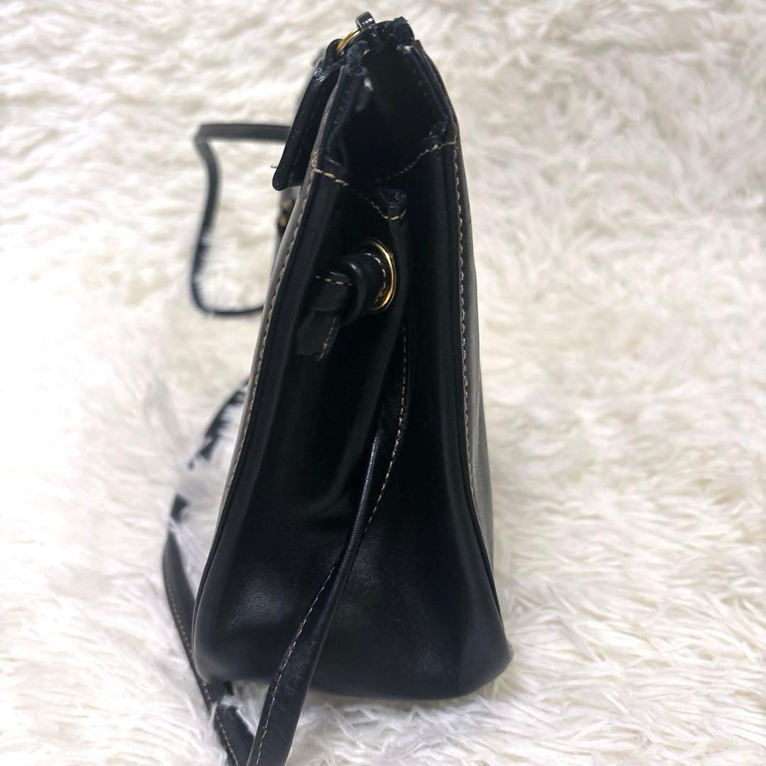 キタムラ レザー ショルダーバッグ 黒 本革 - メルカリ