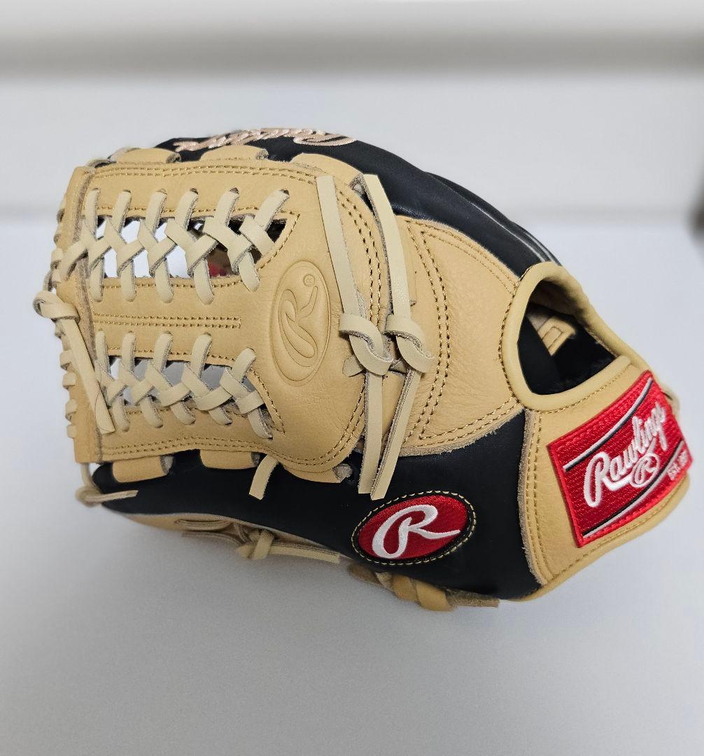 Rawlings 軟式グローブ 黒/ベージュ - メルカリ