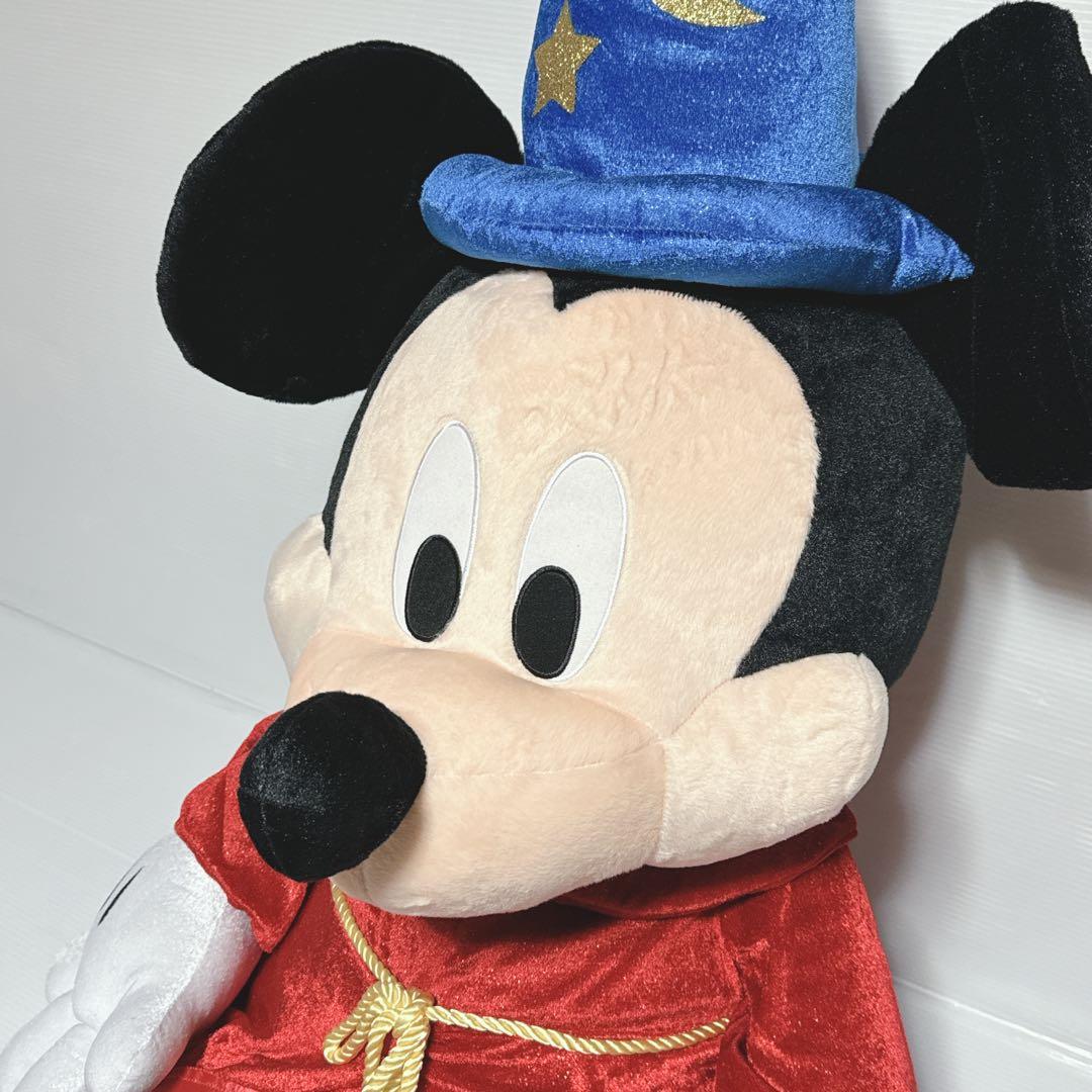 美品】ディズニー ミッキー ファンタジア 特大ぬいぐるみ 魔法使い