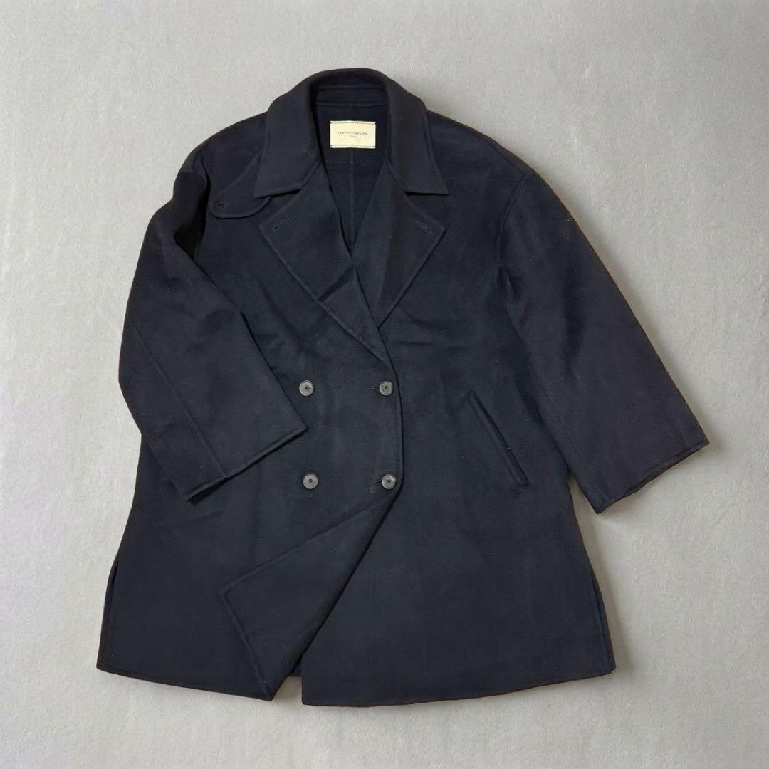 超美品 完売品23AW ユナイテッドアローズ リバー ミドル ピーコート36