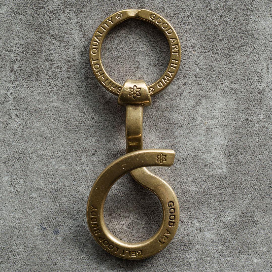 小物 Good Art HLYWD | BELT LOOP BUDDY (BRASS) Brass Belt Hook Keychain Holder by Good Art – GOOD ART HLYWD