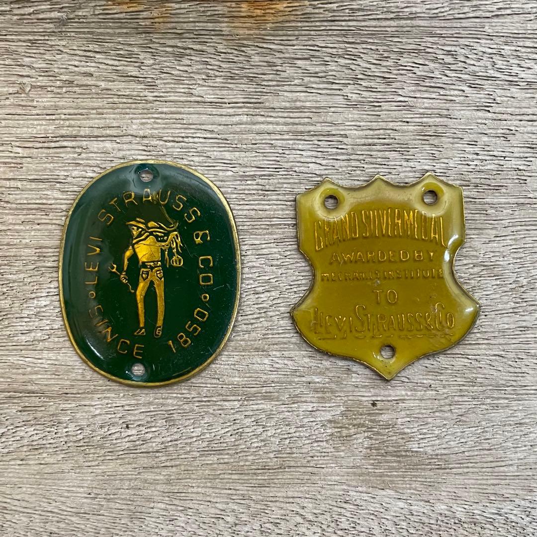 稀少 非売品 50s- Levi's advertising brass tag Vintage Levi's 503ZXX Big E Hidden Rivet Jerky Tag 24 X 25.5 - Etsy