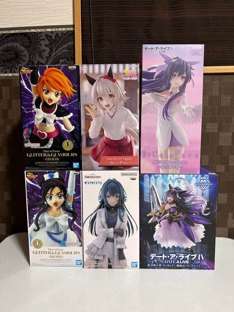 フィギュア まとめ売り 6点(夜刀神十香 カレン 月村手毬 キュア