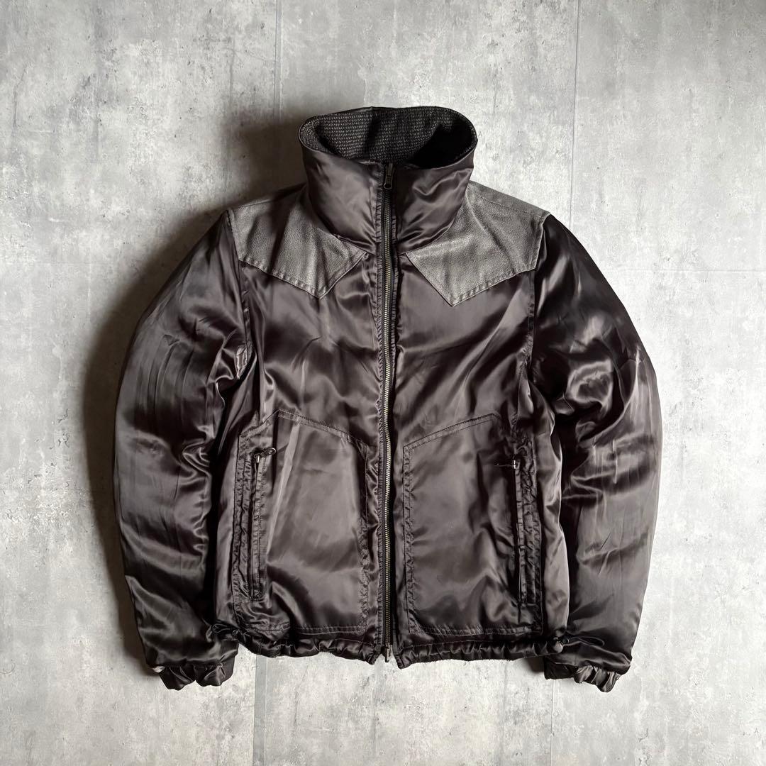 00s archive】リバーシブル ダウンジャケット 短丈 光沢 y2k - メルカリ