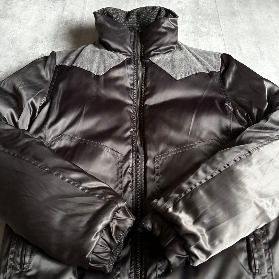 00s archive】リバーシブル ダウンジャケット 短丈 光沢 y2k - メルカリ