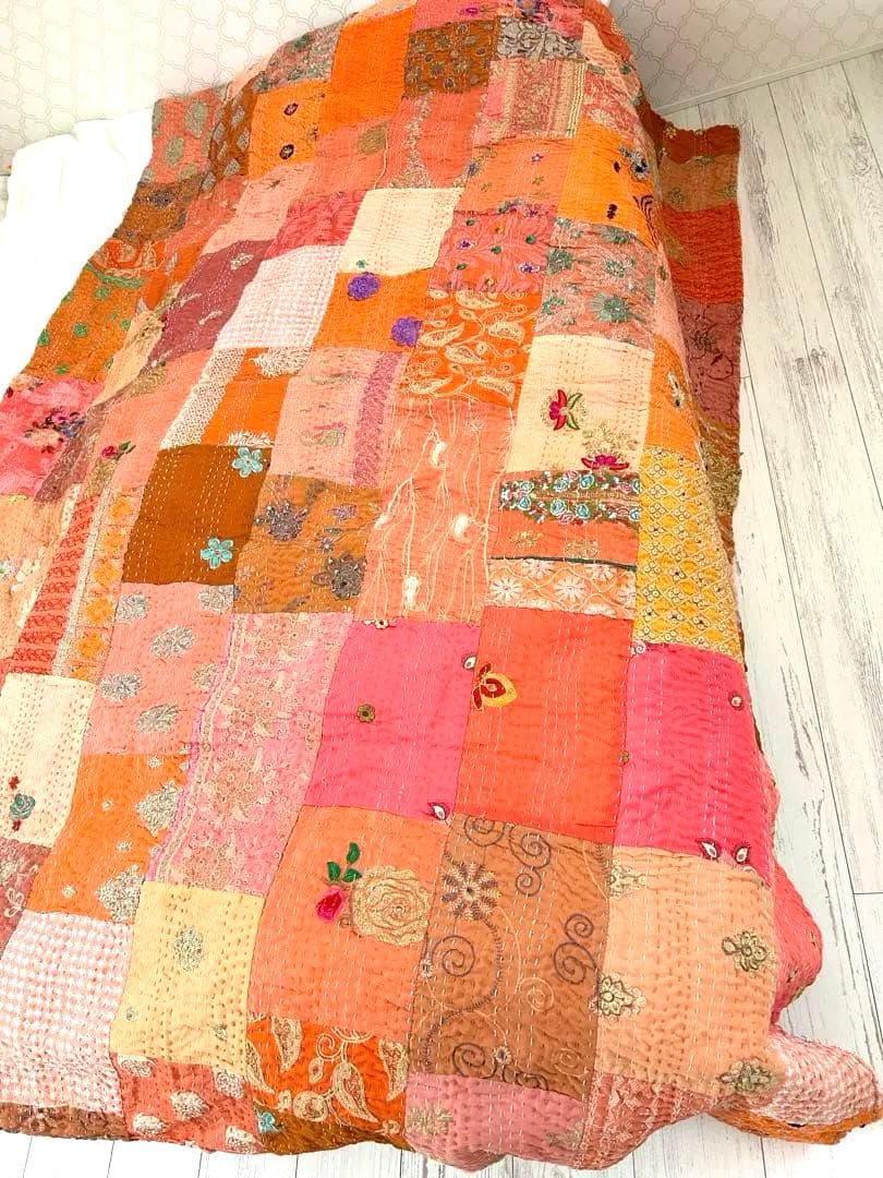 カンバディアキルト♡orange single カンタキルト - メルカリ