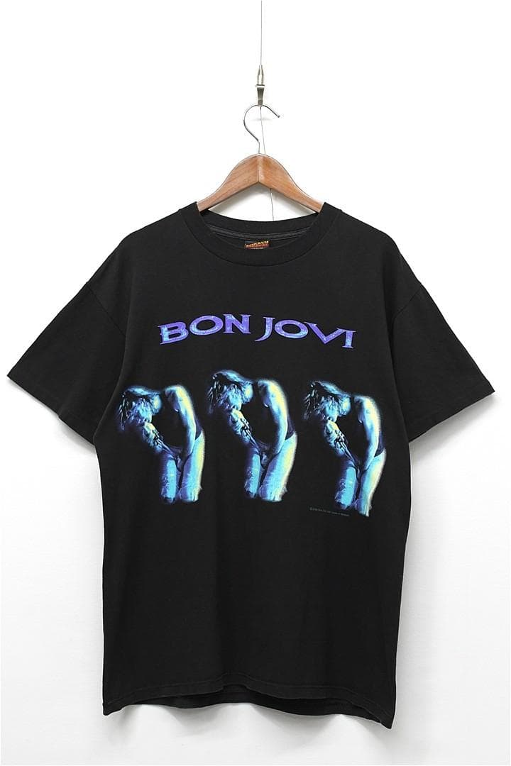 S327/USA製 90s BON JOVI Tシャツ シングルステッチ L 黒 S327/USA製 90s BON JOVI Tシャツ シングルステッチ L 黒 - メルカリ