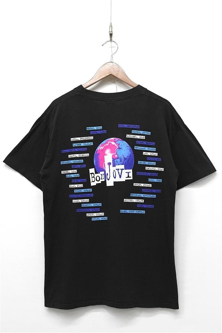 S327/USA製 90s BON JOVI Tシャツ シングルステッチ L 黒 - メルカリ