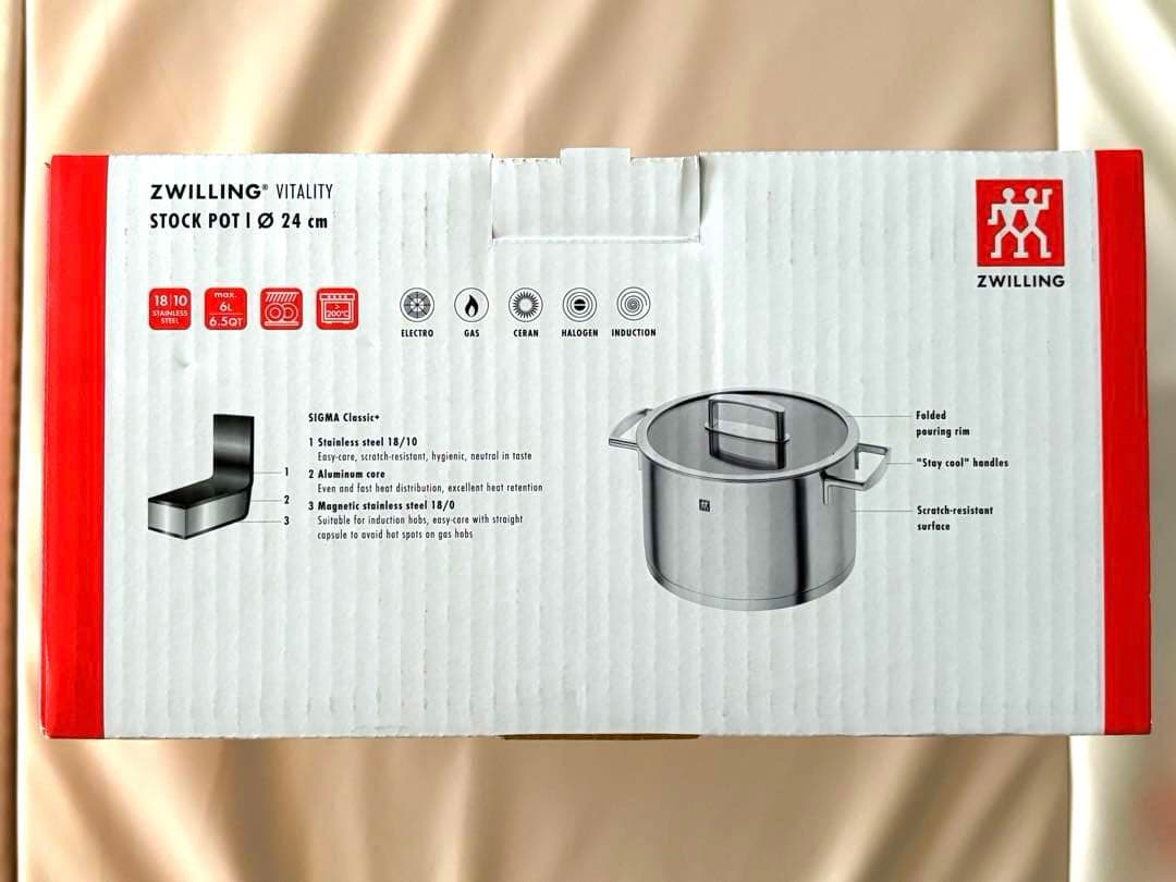 調理器具 ZWILLING VITALITY STOCK POT 24cm 6.0L