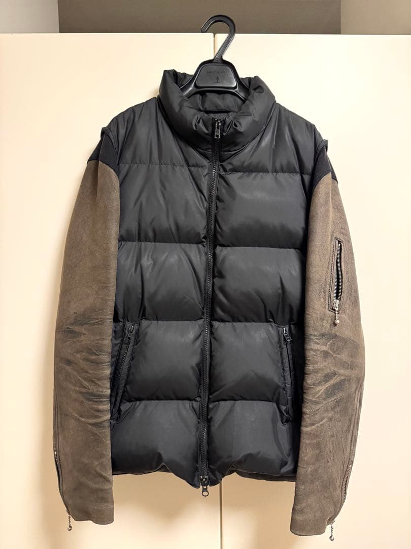 UNDERCOVERISM 希少06AW 初期袖レザーダウン ブラック サイズ3 - メルカリ