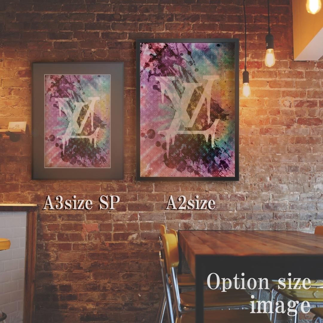 LOUIS VUITTON type☆オマージュアートインテリアポスター＃99