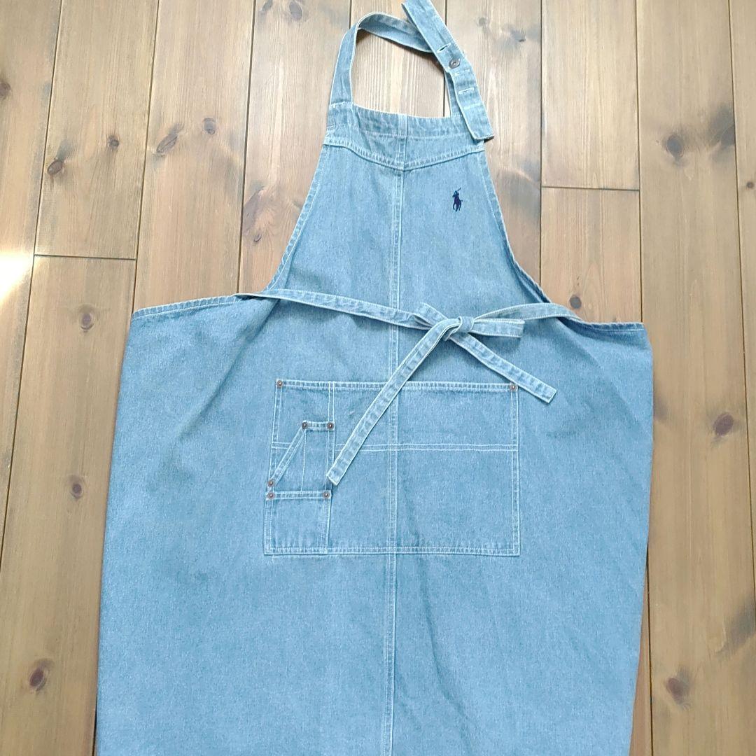 美品】ラルフローレン デニムエプロン - メルカリ