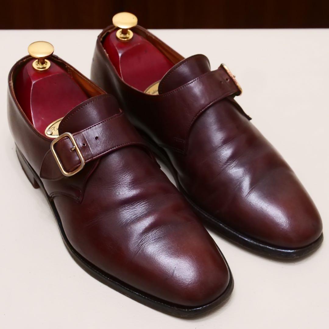 ポールセンスコーン クロケット製 シングルモンク ブラウン UK6 革靴