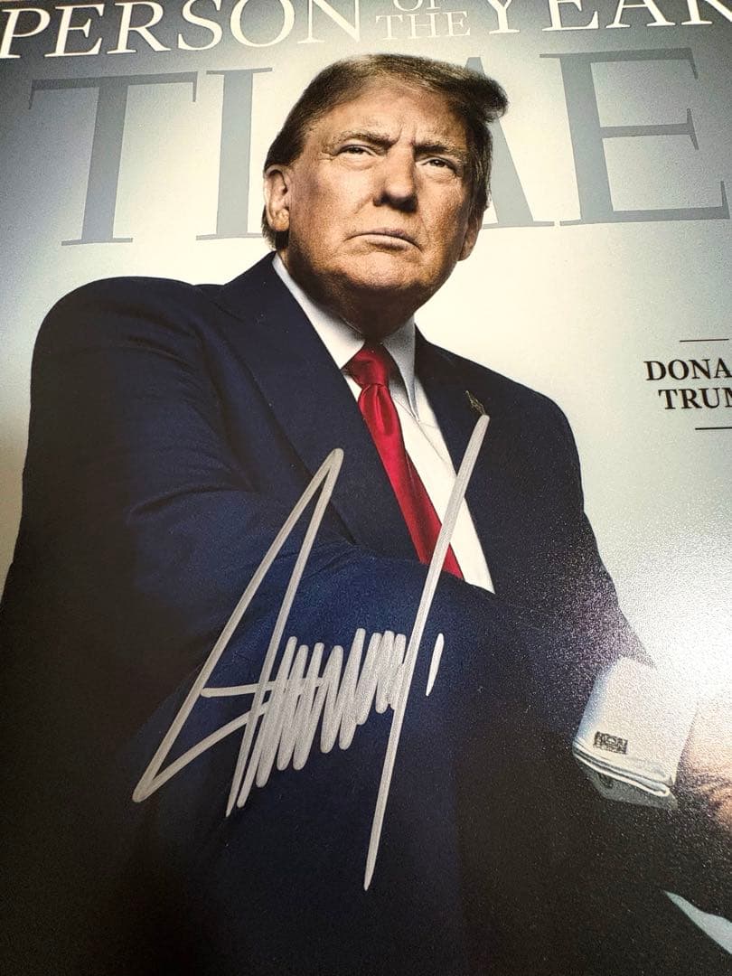 【証明書付きCOA】ドナルド・トランプ 直筆サイン入り 表紙部分 レア】ドナルド・トランプ☆直筆サイン入りフォト☆証明書付 - メルカリ