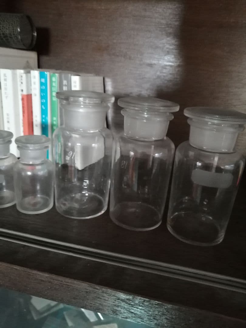 アンティーク 昭和レトロ ガラス製 古い標本瓶5本セット - メルカリ