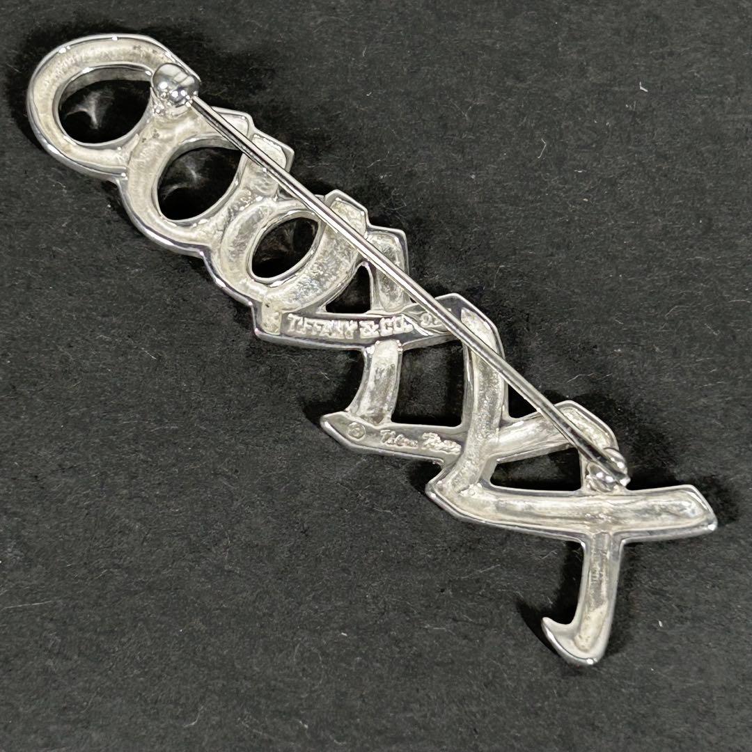 ティファニー ブローチ ラブ&キス シルバー925 ピンバッチ 5.5cm