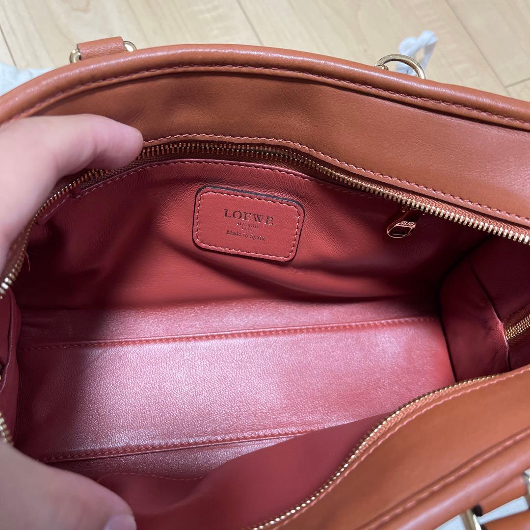 LOEWE AMAZONA 23 BAG ブリックレッド 中古 - メルカリ