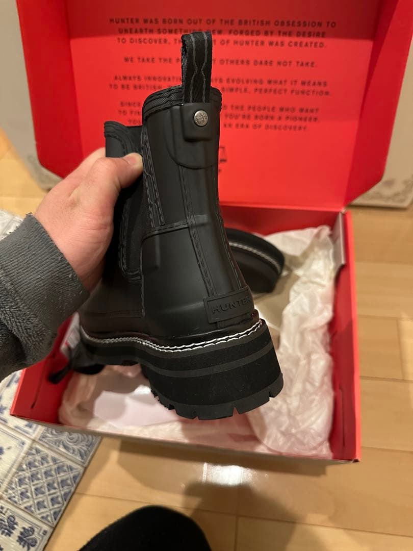 【新品未使用品】HUNTER　チェルシーブーツ　23～23.5cm レインブーツ