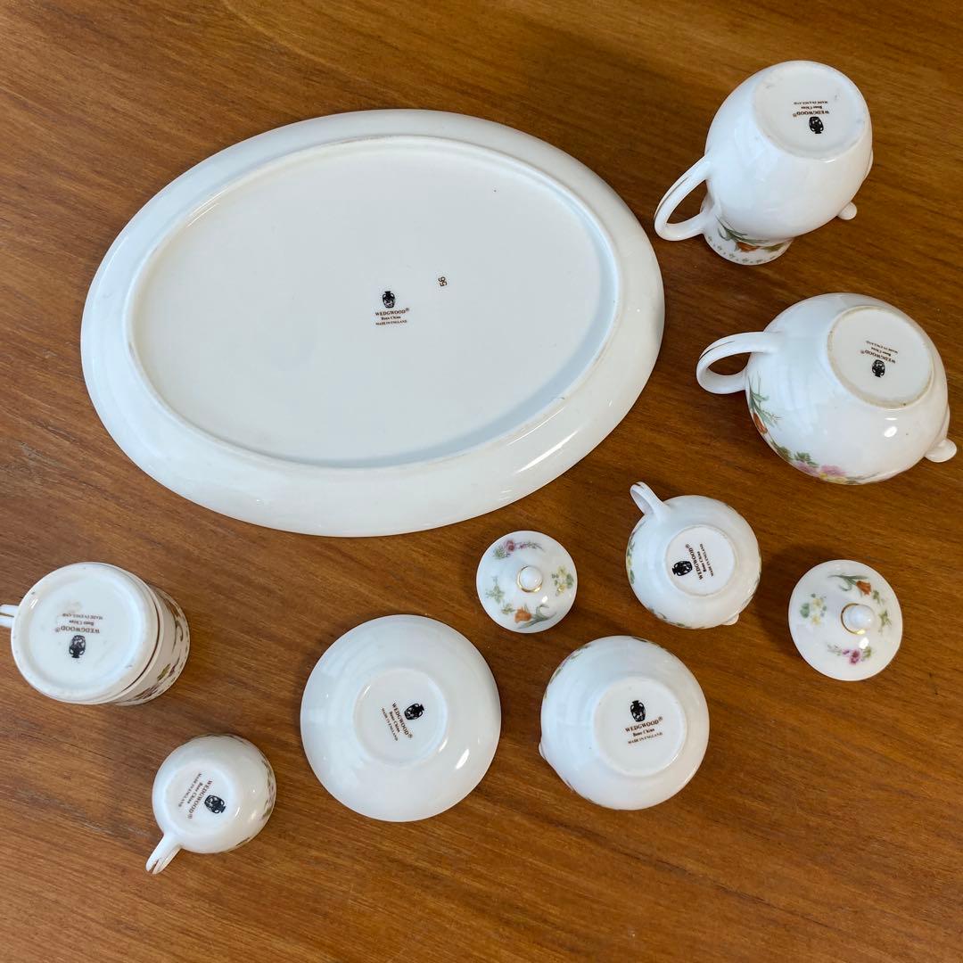 ウェッジウッド ミラベル ミニチュア ティーセット コーヒーセット