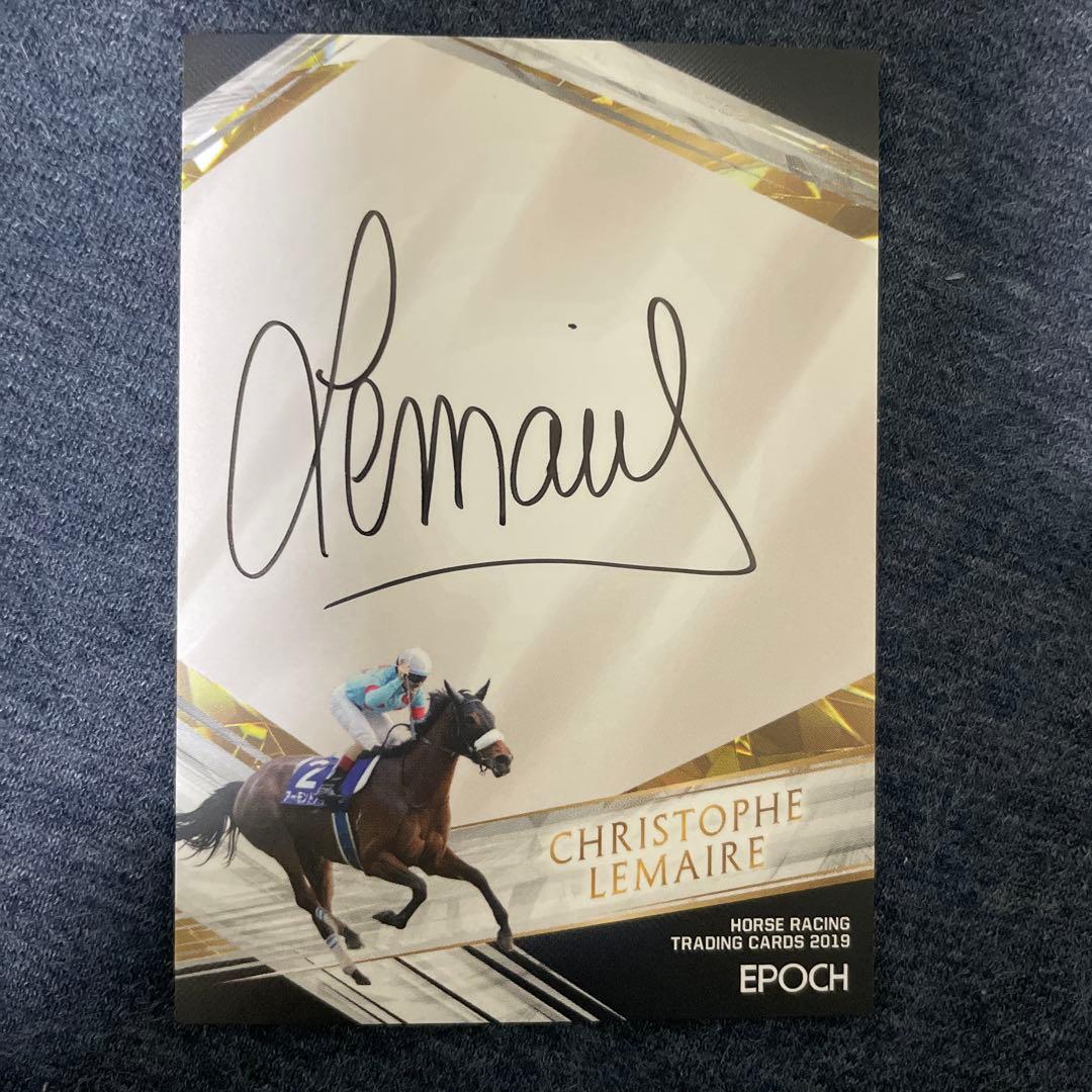 EPOCH ホースレーシングカード ルメール 直筆サイン アーモンドアイ