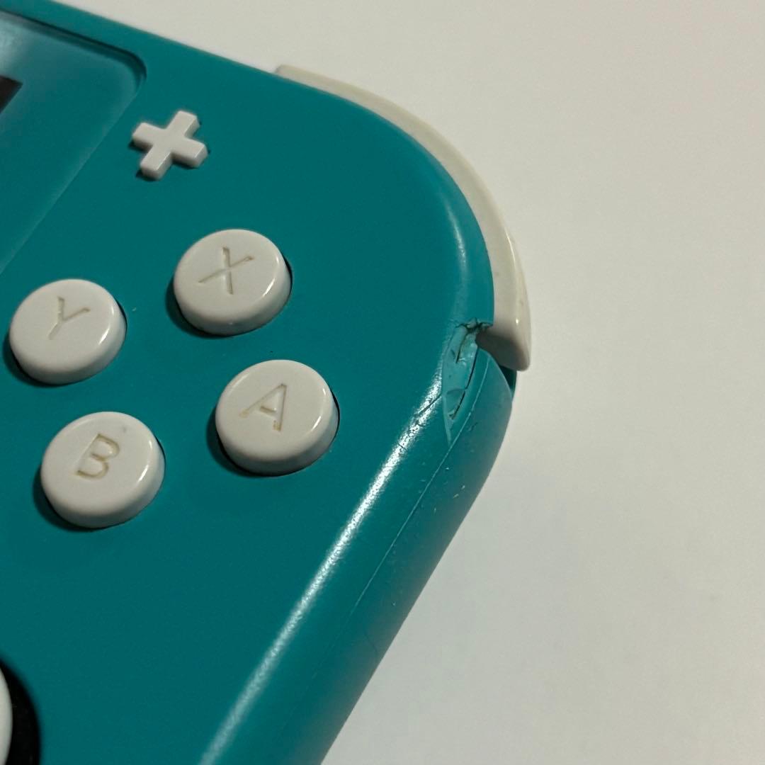 Nintendo Switch Lite ターコイズ 本体のみ 部分破損あり - メルカリ