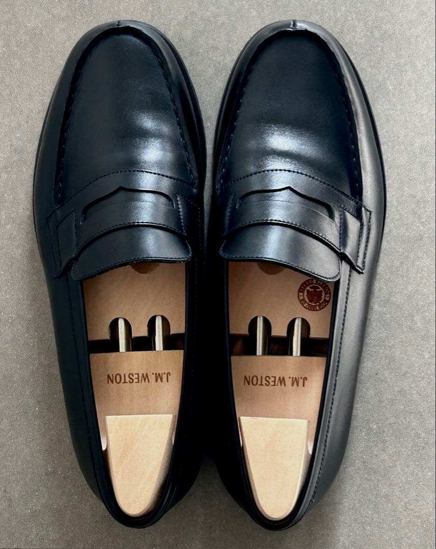 【美品】J.M.WESTON ローファー 180 ボックスカーフ 5E ブラック