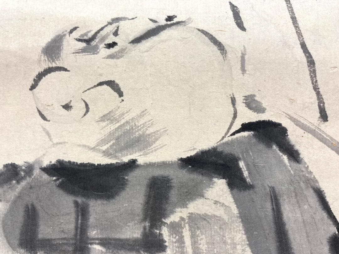 狩野常信「布袋に蘆雁」掛軸 三幅 紙本：江戸幕府 御用絵師 - メルカリ