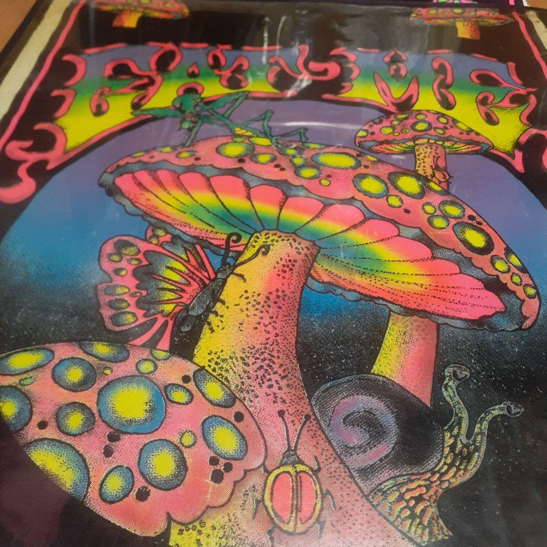 レア‼️90s USA ブラックライトポスター サイケデリック きのこ