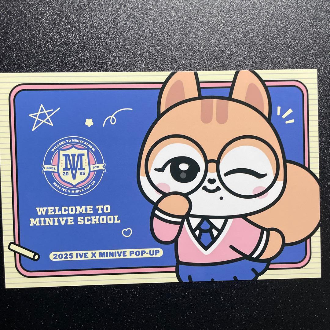 IVE MINIVE SCHOOL POPUP ゲーム 特典 ポスカ ガウル - メルカリ