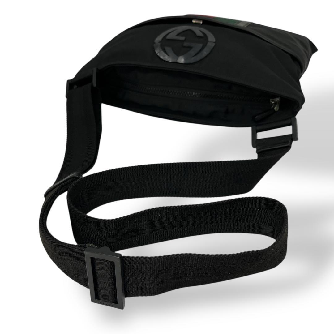 グッチ インターロッキング ショルダーバッグ シェリーライン デカロゴ