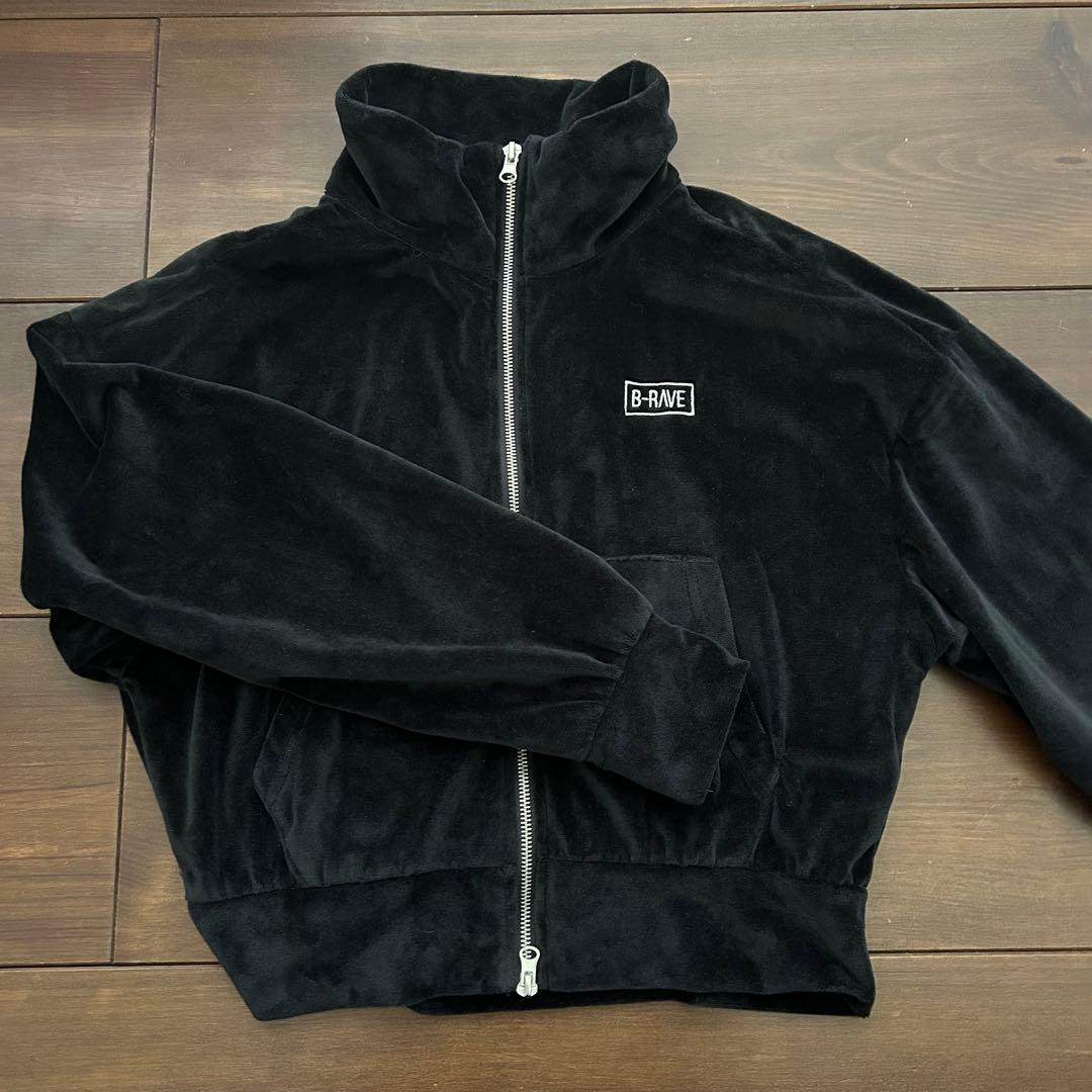 B-RAVE HANA ノノガ　ベロアジャケット NO NO GIRLS ロゴベロアトラックジャケット B-RAVE - メルカリ