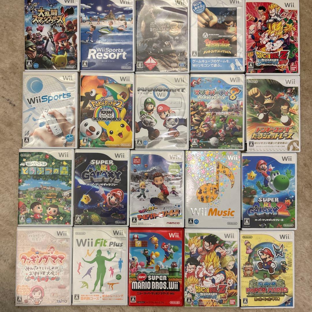 Wii 人気ゲームソフト20枚セット - メルカリ