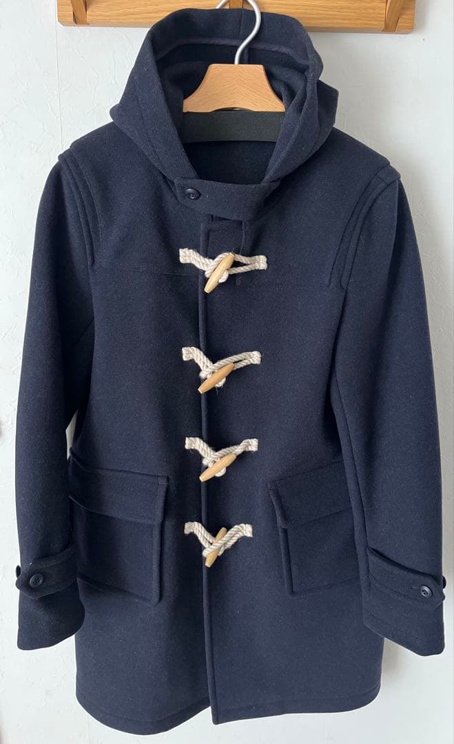 【新品】RHC ロンハーマン　ダッフルコート　ネイビー Mサイズ RHC ロンハーマン×グローバーオールのダッフルコート、カシミア入り