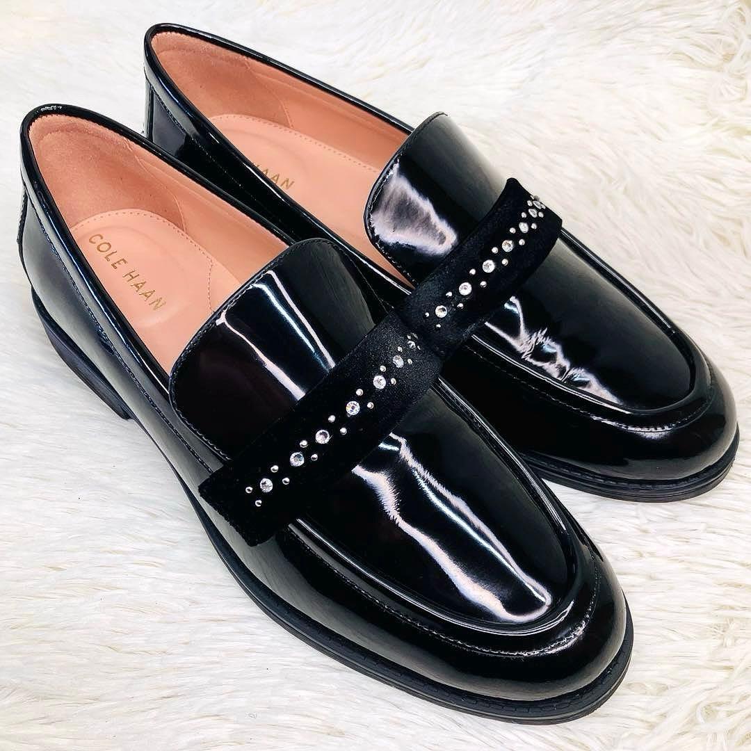 【極美品】COLE HAAN 7.5Bコールハーンスタッシ エンブリッシュド COLE HAAN（コールハーン） ローファー スタッシ エンブリッシュド