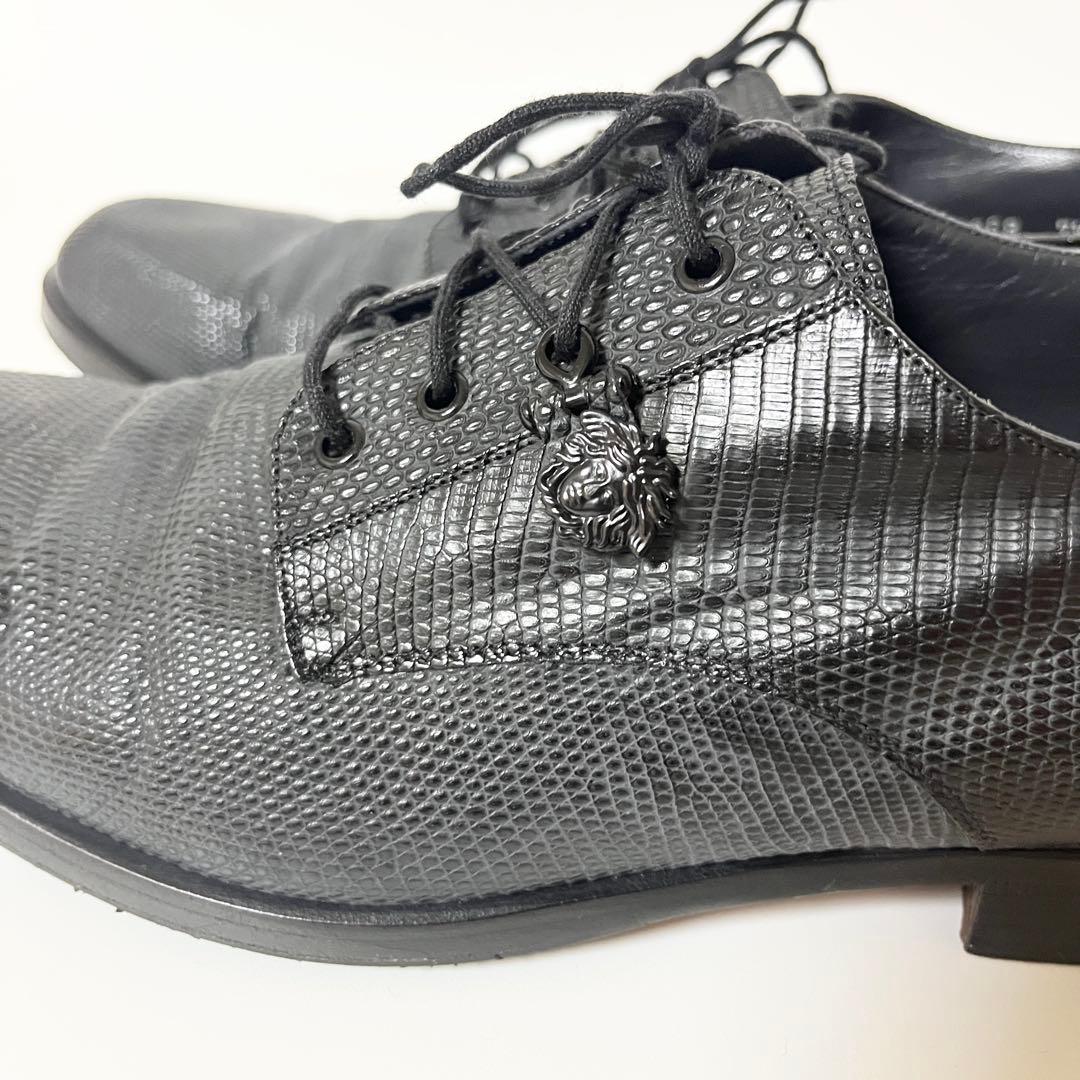 ヴェルサーチ　革靴　リザード　ビジネスシューズ　メデューサ　25.5cm