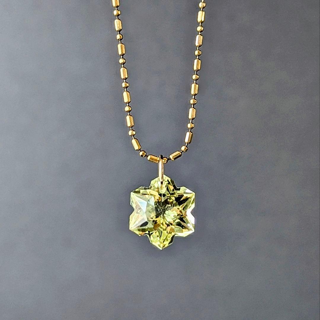 ♢N♢K18 レモンクォーツ 3.65ct チャ―ム ペンダントトップ