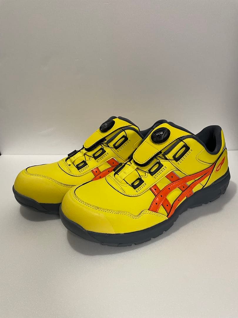 ASICS CP306 BOA 安全靴 イエロー/オレンジ - メルカリ