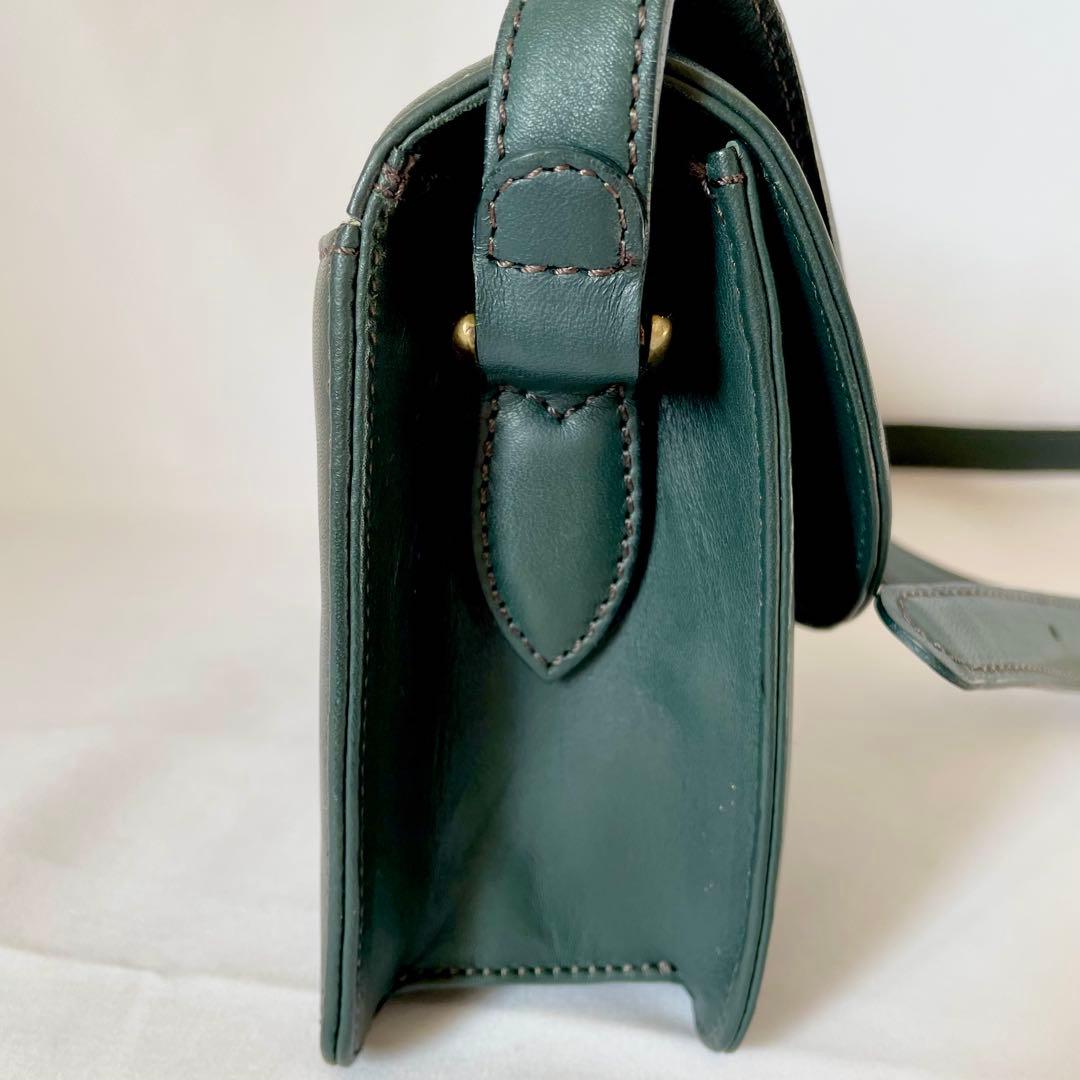 美品】オールドコーチ ショルダーバッグ ターンロック シティ レザー